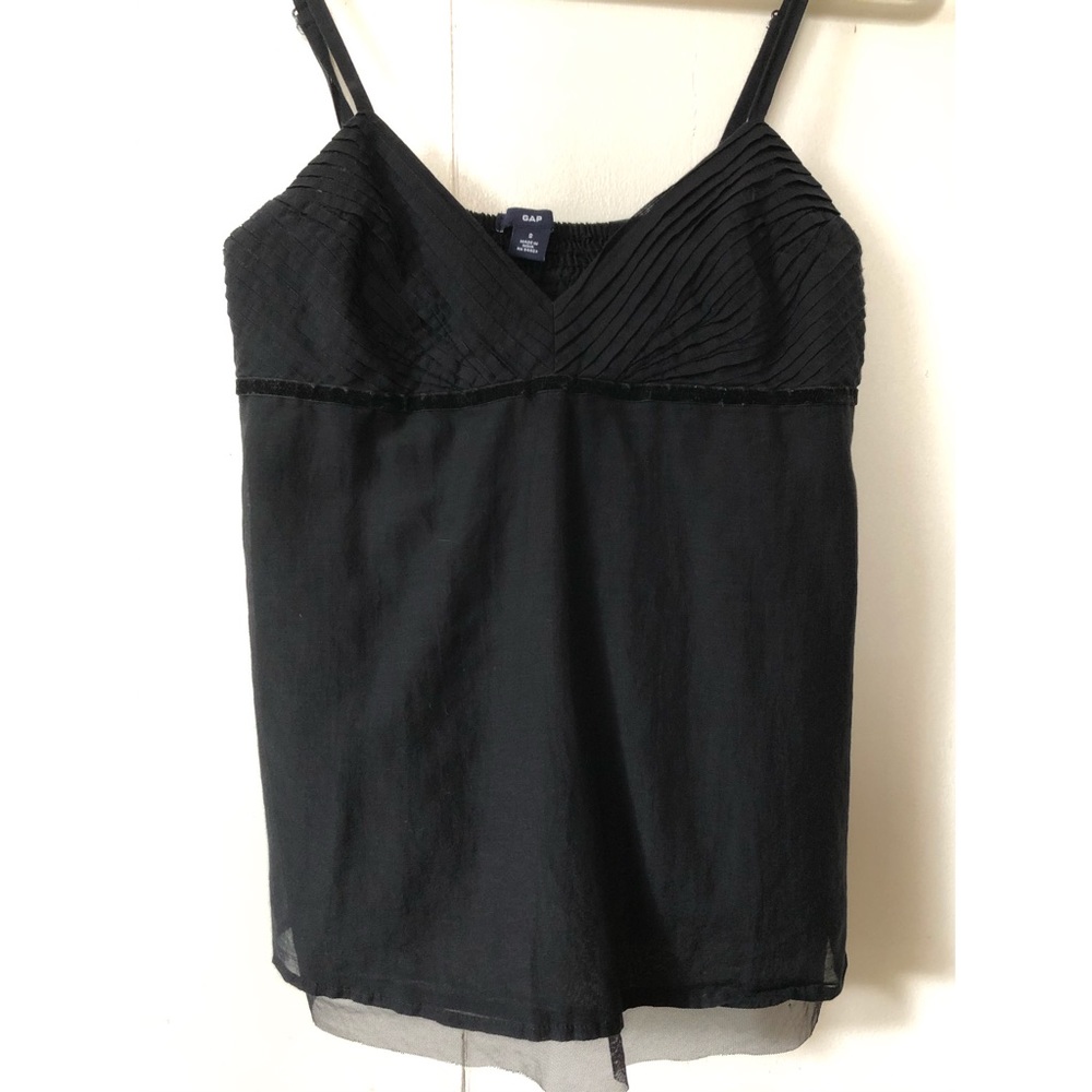 GAP Black Detailed Ajustable Camisole